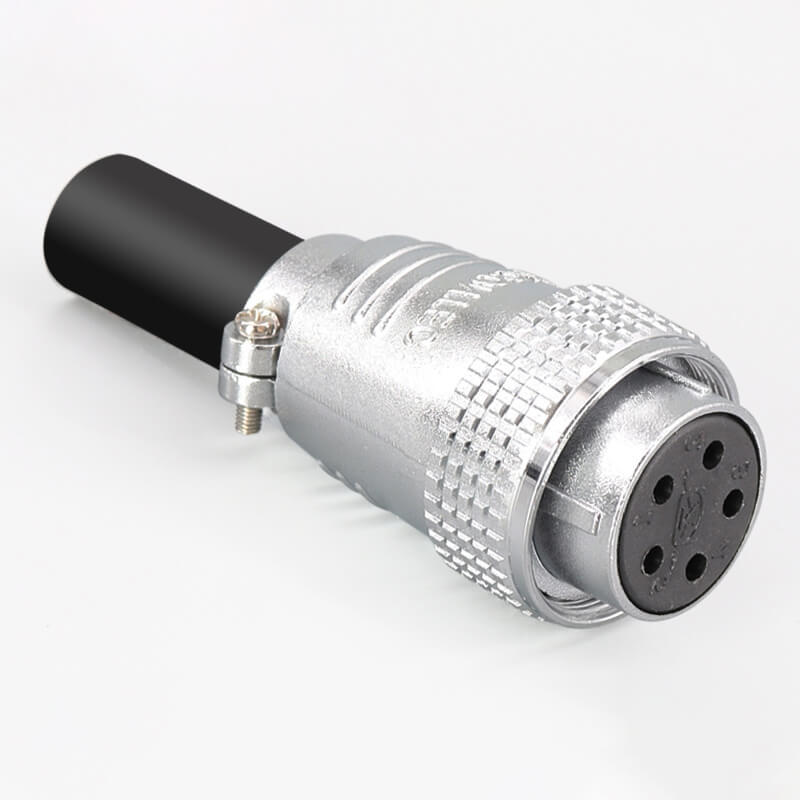 Elecbee TP28 5 Pin Metal Aviation Panel Mount Male Female Socket Plug Wire Cable Connector